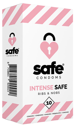 SAFE - condoms Ribs & Nobs 10 pcs