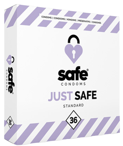 SAFE - Condoms with Silicone-Based Lubricant Standard 36 pcs