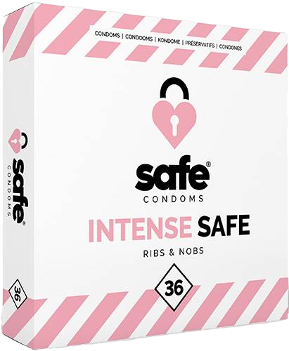 SAFE - condoms Ribs & Nobs 36 pcs