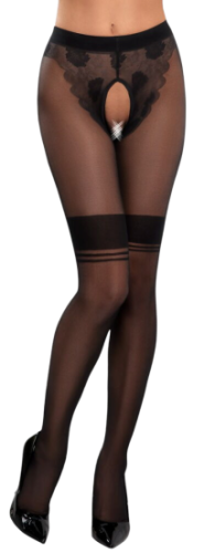 Cottelli LEGWEAR Crotchless tights