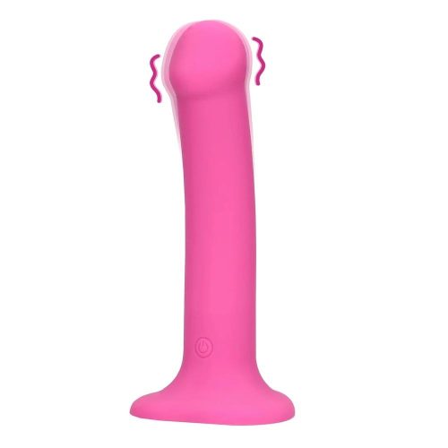 Loveline Non-Phallic vibrační dildo M - růžové Loveline