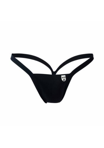 MOB Eroticwear Y Buns Thong Black L